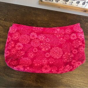 Thirty-One Pink Floral Skirt Purse Cover